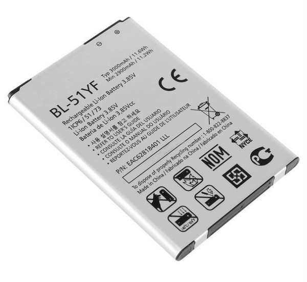 10pcs /lot 3000mAh BL-51YF Replacement Battery For LG G4 H810 H815T H818 H818N H819 F500 F500S F500K F500L VS999