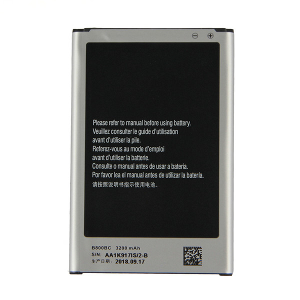 Original Replacement Battery For Samsung Galaxy NOTE 3 N900 N9002 N9009 N9008 N9006 N9005 Note3 B800BC B800BE with NFC 3200mAh