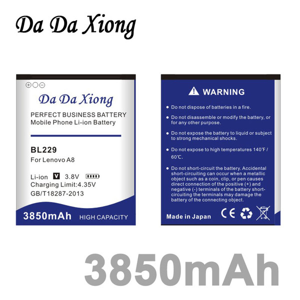 Da Da Xiong 3850mAh BL229 Battery for Lenovo A8 A808T A806