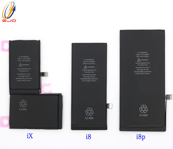 Battery For iphone X 8 8Plus 5s 5c 6g 6s 6plus 6s plus 7g 7 plus Original Quality Batteries Replacement Strong 0 Cycle