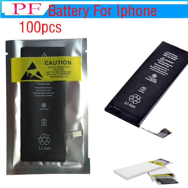 100pcs (100% Full Original New) Not Copy~! 100% capacity!!! Zero Cycle Built-in Internal Li-ion Replacement Battery For iPhone 5 6 7 7P 8G 8