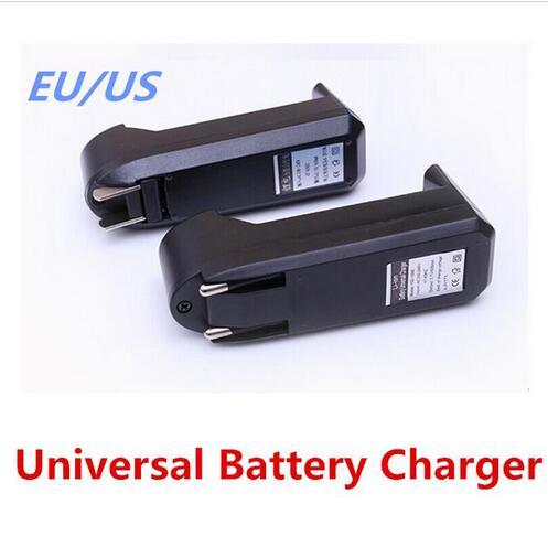 Universal Single Slot Charger For 3.7V 450mA 18650 16340 14500 Li-ion Rechargeable Battery EU US Plug Charge Adapter DHL free