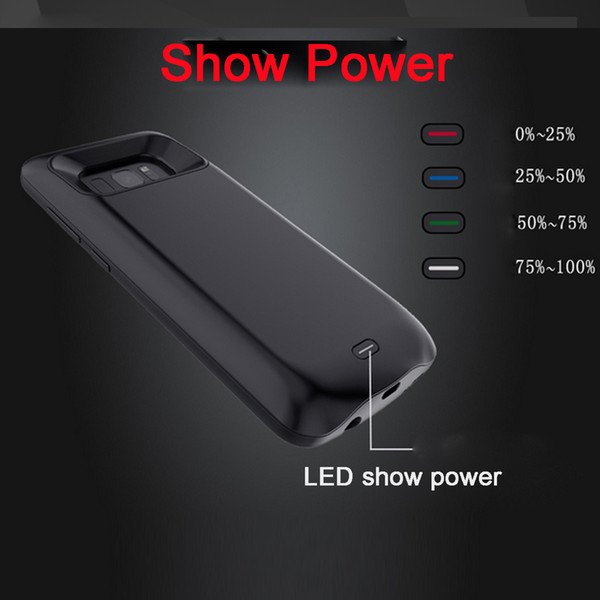 (in stock)Mobile Phone 5000mah Power Banks Case Battery Charger For Samsung S8 Battery Charging Case in stock free DHL