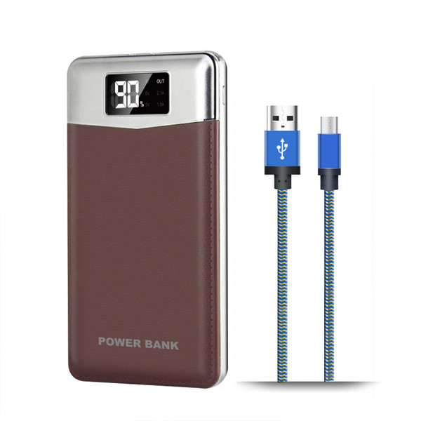 New Portable 12000mAh Dual USB Mobile Power Bank External Backup Battery Charger powerbank LED Indicator for All Phone