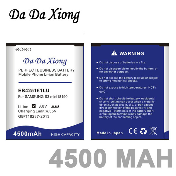 Da Da Xiong 4500mAh EB-L1M7FLU EB425161LU Battery for Samsung i8160 i8190 i739 S7568 S7562 I699 i669 S7560 S7580