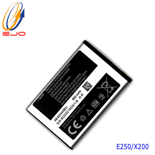 For Samsung E250 Battery AB463446BU 800 mAh X200 batterie For Samsung Galaxy X208 Replacement battery Akku