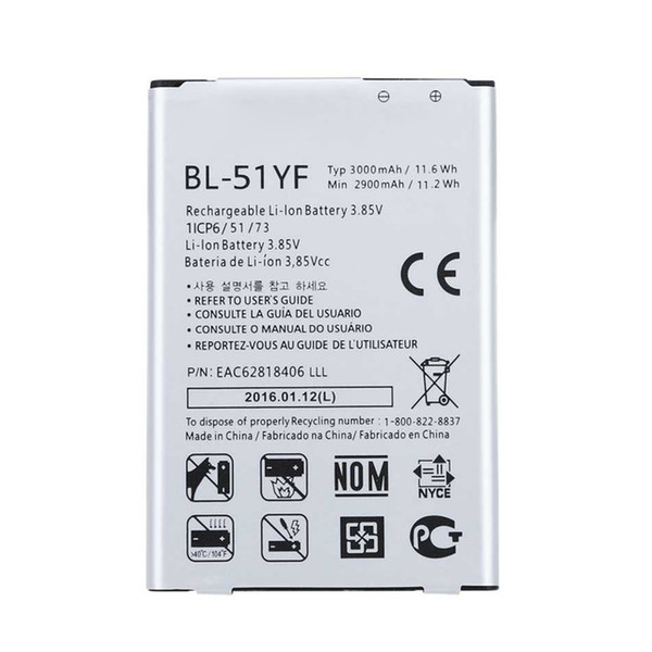 Promotion For BL-51YF High Quality Cell Phone Battery For G4 Battery H818 H819 VS999 F500 F500S F500K F500L H81 BL 51YF With Retail Packege