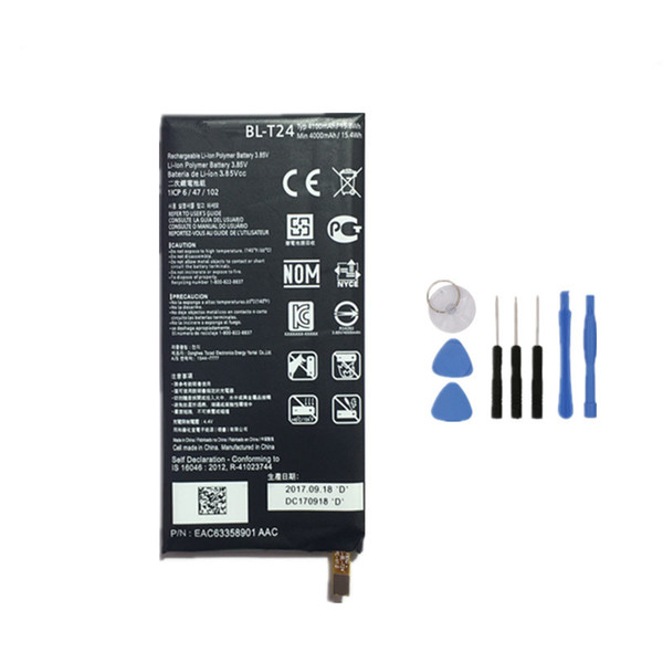 For LG X power K220 BL-T24 Real Capacity Battery Replacement with Free Shipping and repair tool kits