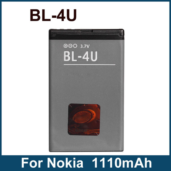 BL-4U BL4U Batteries For Nokia E66 E75 6600 8800 Arte 3120 5530 5730 6600 Slide Mobile Phone Battery High Quality 1110mAh