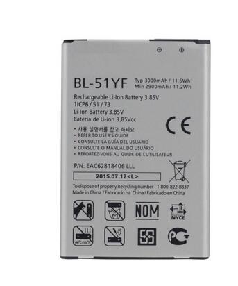 BL-51YF Battery For LG G4 H815 H818 H819 VS999 F500 F500S F500K F500L H811 V32 3000mAh Li-ion Phone Batteries BL 51YF BL51YF