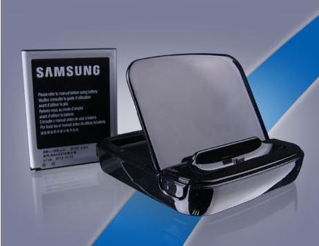 The new!!The galaxy note2 N phone, battery charge double stents with charging base Double charging base