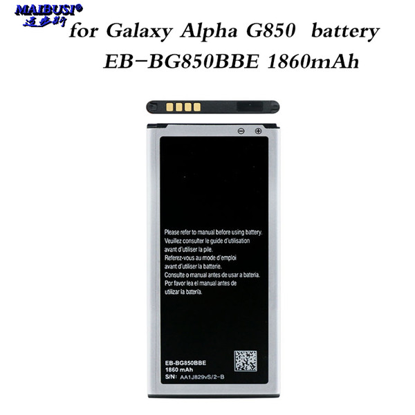 high capacity battery EB-BG850BBE For Samsung GALAXY Alpha G850 G8508S G850A G850Y G850K G8509V G850F 1860mAh Mobile Phone Batteriesm