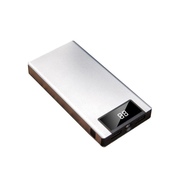 Portable Ultra Thin 10000mAh Smartphones Dual 75% 5V 2.1A -10-60 Degree USB Ports Power Bank 5V 2.1A