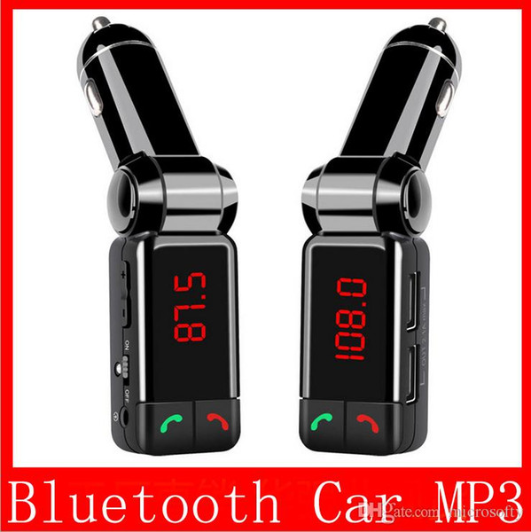 Car MP3 Audio Player Bluetooth FM Transmitter Wireless FM Modulator Car Kit HandsFree LCD Display USB Charger