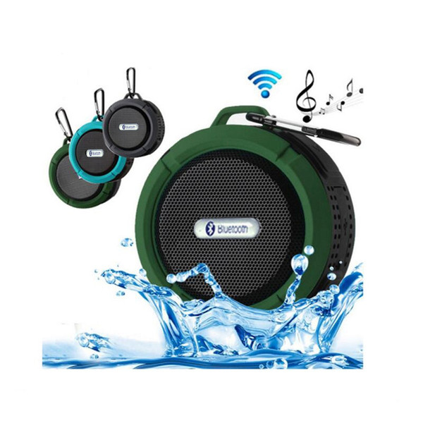 2018 Waterproof Bluetooth Speaker Shower Speaker C6 with Strong Driver Long Battery Life and Mic and Removable Suction Cup in Retail Package