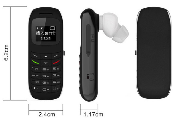 BM70 Bluetooth Mini Mobile Phones Bluetooth Dialer Universal Wireless Headphone Cell Phone Dialer 0.66inch