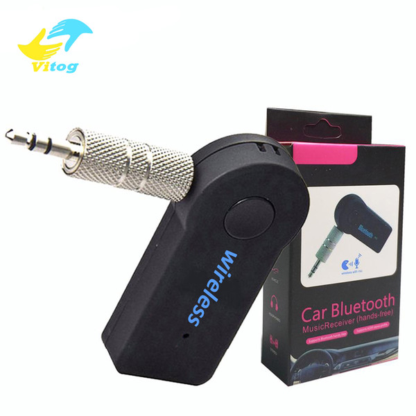 Vitog Bluetooth Receiver Car Aux Audio Adapter Mini Wireless Hands-free Car Music Kit for Home Car Stereo System Wired Headphones