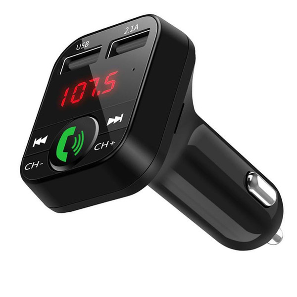 Car Kit Handsfree Wireless Bluetooth FM Transmitter LCD MP3 Player USB Charger Car Accessories Audio Cable