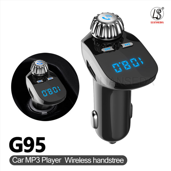 G95 Bluetooth Car FM Transmitter Modulator Car mp3 Player Wireless Handsfree Music Audio with USB interface Car Charger 2018