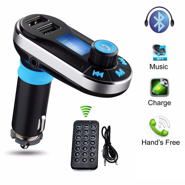 Car FM BT66 Transmitter Bluetooth Hands-free LCD MP3 Player Radio Adapter Kit Charger Smart Mobile phone with Retail package