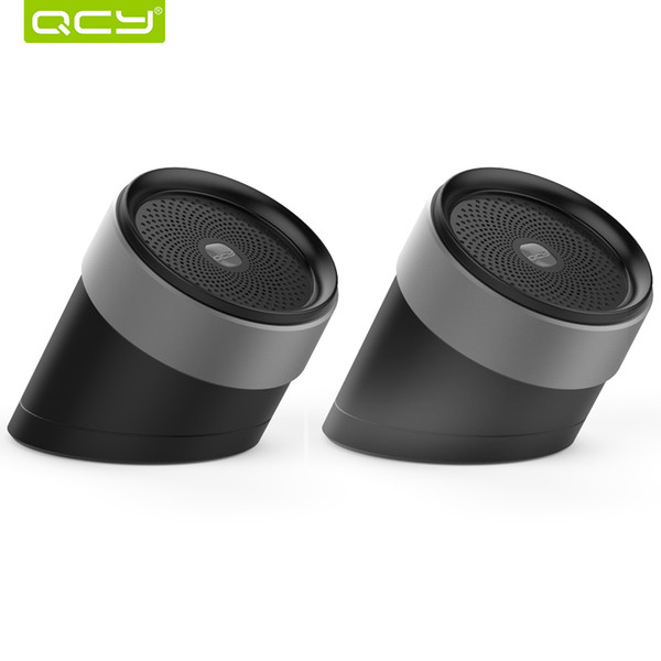 QCY QQ1000 Bluetooth Speakers 3D Stereo Metal Loudspeaker Portable Wireless Speakers Sound System Music Audio Player with MIC