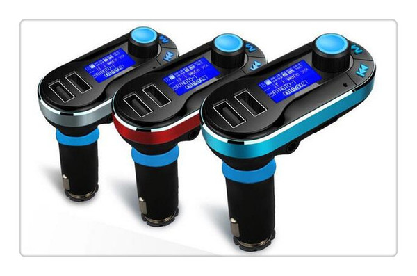 New Hot Sale Bluetooth Car Kit Handsfree MP3 Player FM Transmitter Dual 2 USB Charger Support SD Line-in AUX