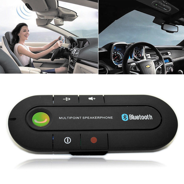 Wireless Bluetooth Handsfree Multipoint Speakerphone Speaker Car Kit Visor New Bluetooth Car Speakerphone