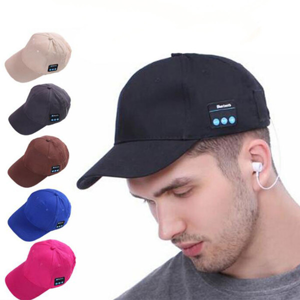 Wireless Bluetooth Sports Baseball Cap Canvas Sun Hat Music Handsfree Headset Headphone with Mic Speaker for Smart Phone