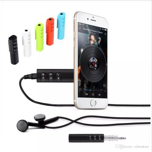 2019 Clip-on Universal 3.5mm Bluetooth Car Kit A2DP Wireless Transmitter AUX Audio Music Receiver Adapter Handsfree Jack with Mic For Phone