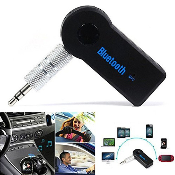 Bluetooth Music Audio Stereo Adapter Receiver for Car 3.5mm AUX Home Speaker MP3 Car Music Sound System Hands Free Calling Built-in Mic