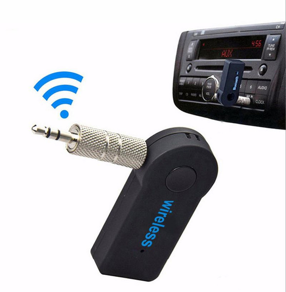 Universal 3.5mm Bluetooth Car Kit A2DP Wireless FM Transmitter AUX Audio Music Receiver Adapter Handsfree with Mic For Phone MP3 Retail Box