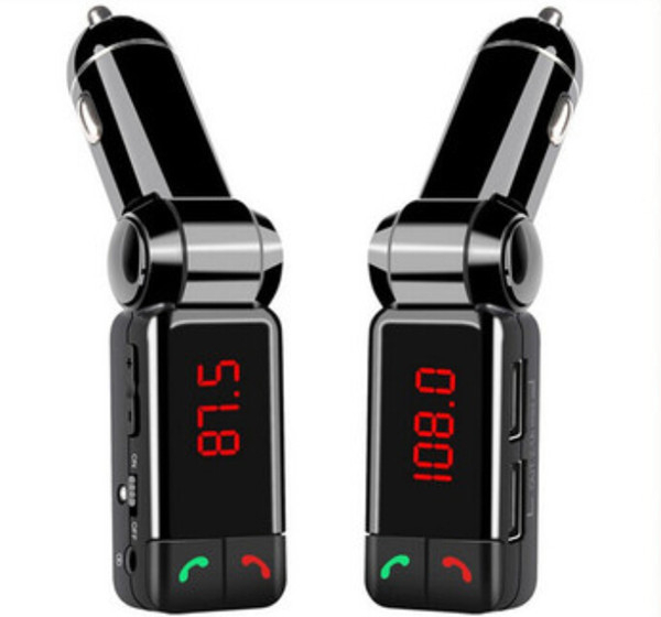 BC06 bluetooth car charger BT car charger MP3 BC06 mp3 MP4 player mini dual port AUX FM transmitter free shipping