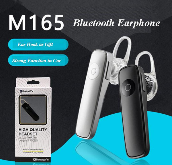 M165 Bluetooth Earphone Wireless Stereo Headset mini BT Speaker Handfree universal for all phone with pakcage ZPG056