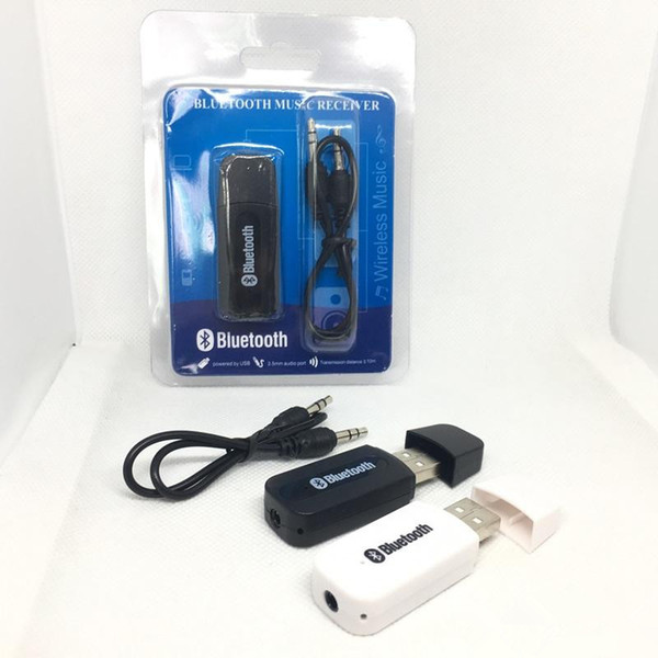 Portable usb bluetooth Stereo Music receiver Adapter Wireless Car Audio 3.5mm Bluetooth Receiver Dongle for iphone speaker mp3