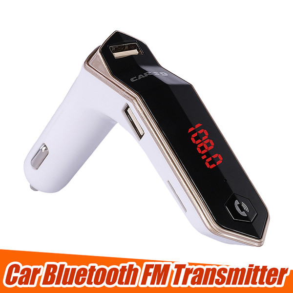 FM Transmitter S9 Bluetooth Car Kit HandsFree FM Radio Adapter LED Car Bluetooth Adapter Support TF Card AUX Input/Output with Retail Box