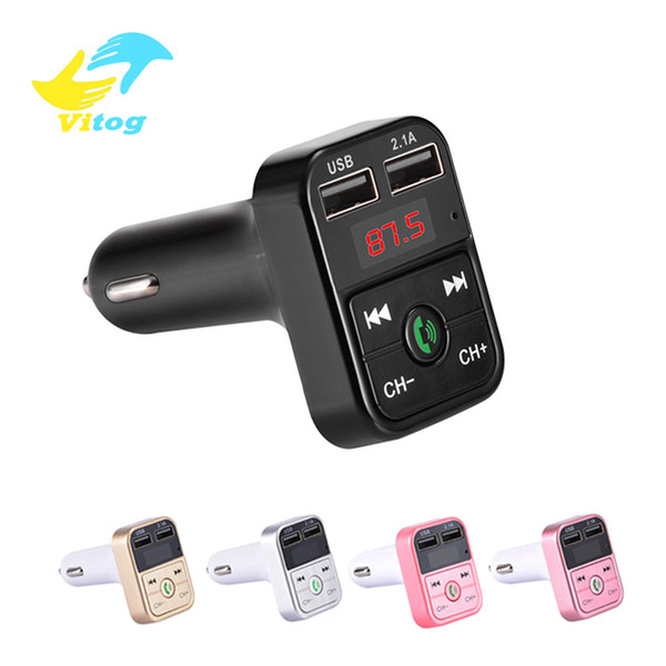 Car Bluetooth FM Transmitter Wireless Handsfree Audio Receiver Auto LED MP3 Player 2.1A Dual USB Fast Charger Car Accessories