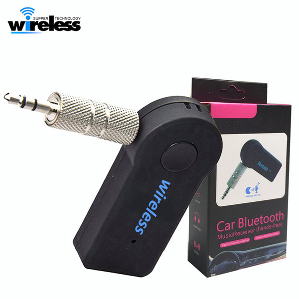 High quality one Bluetooth Car Adapter Receiver 3.5mm Aux Stereo Wireless USB Mini Bluetooth Audio Music Receiver For Smart Phone MP3