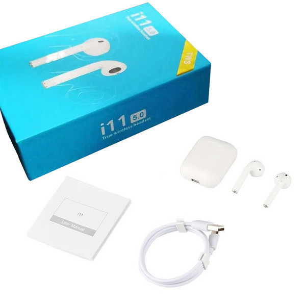 I11 TWS Bluetooth 5.0 Wireless Bluetooth headset Stereo headset Wireless headset Touch screen for smartphone