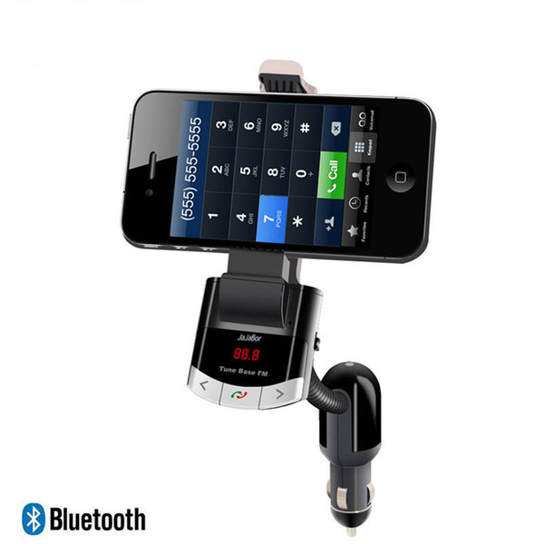 Wireless Bluetooth FM Transmitter Radio Adapter MP3 Music Player Car Kit with Phone Mount Holder Bracket Handsfree