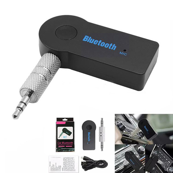 Bluetooth Car Adapter Receiver 3.5mm Aux Stereo Wireless USB Mini Bluetooth Audio Music Receiver For Smart Phone MP3 With Retail