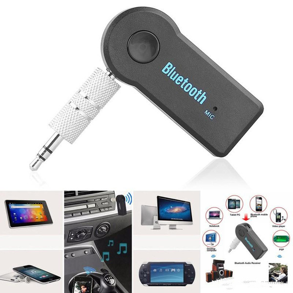 DHL Universal 3.5mm Car Bluetooth Audio Music Receiver Adapter Auto AUX Streaming A2DP Kit for Speaker Headphone