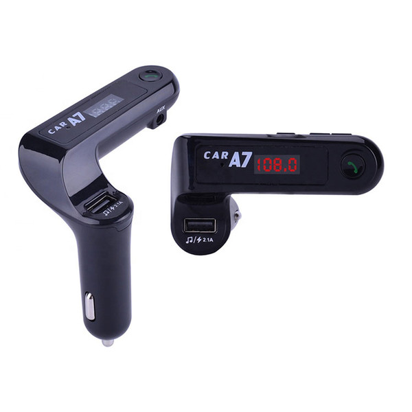 Car bluetooth fm transmitter MP3 player with 2.1A USB charger support TF hands-free function