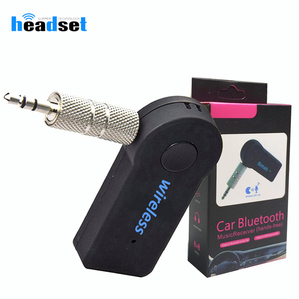 High quality one car Bluetooth Receiver Portable 4.1 Bluetooth Adapter Aux Adapter for car audio Music Hands-free Car Kits with package