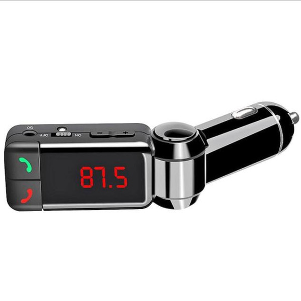 BC06 Bluetooth car kit FM Transmitter Hands Free Bluetooth Car Kit MP3 Audio Player Wireless USB Charger for Mobile Phone