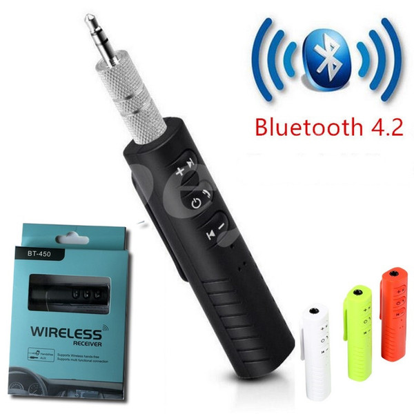 Handsfree Bluetooth Car Kit Auto 3.5mm Jack Aux Bluetooth Wireless Music MP3 Audio Adapter Receiver For Headphone Z2