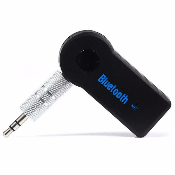 200pcs Universal 3.5mm Car A2DP Wireless Bluetooth Car Kit AUX Audio Music Receiver Adapter Handsfree with Mic For Phone MP3