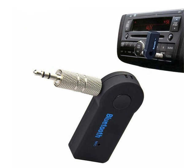 Universal 3.5mm Bluetooth Car Kit A2DP Wireless FM Transmitter AUX Audio Music Receiver Adapter Handsfree with Mic For Phone MP3