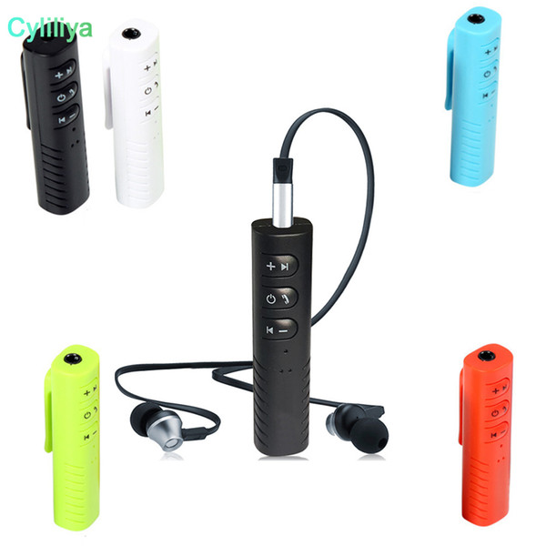 3.5mm Jack Clip-on Wireless Bluetooth Receiver Mini Bluetooth Car kit Audio Music adapter with Mic for Headphone Speaker