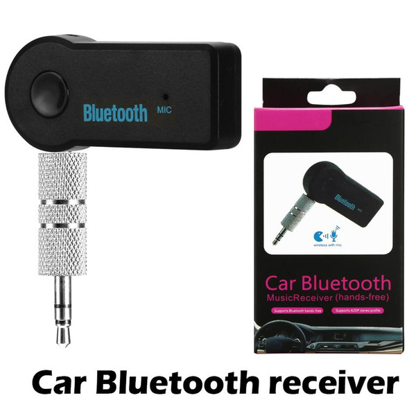 High quality one car Bluetooth Receiver Portable 4.1 Bluetooth Adapter Aux Adapter for car audio Music Hands-free Car Kits with package