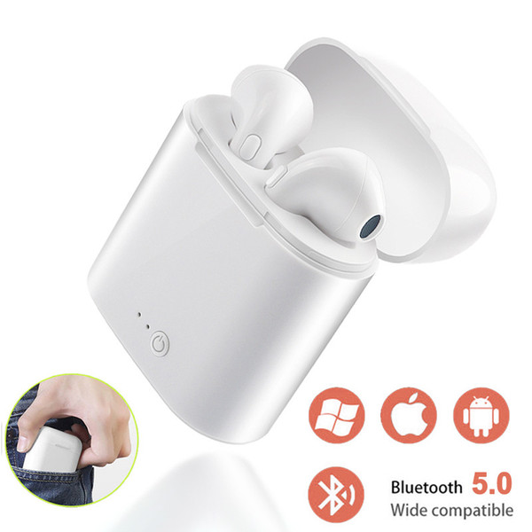 i7s TWS 5.0 Wireless Bluetooth Earphone Stereo Earbud Headset With Charging Box For All Bluetooth tablet Smart phone earphone